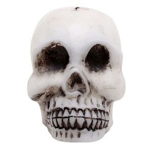 Nwt White Bleeding Skull Halloween Candle